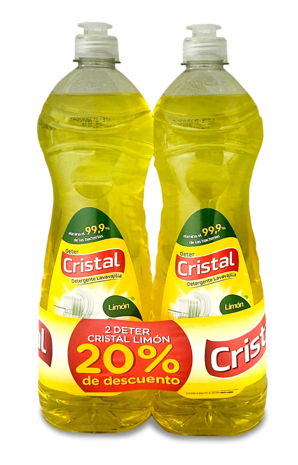 Detergente Cristal pack 1.25ml x2 